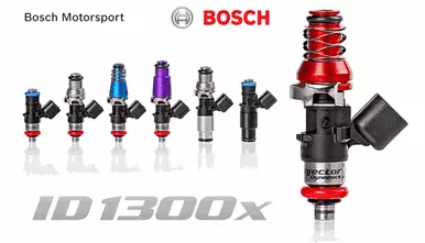 Injector Dynamics ID1300-XDS Grey Adaptor Fuel Injectors Set of 4 (2009 - 2012 Genesis 2.0t) 1300.48.14.R35.4